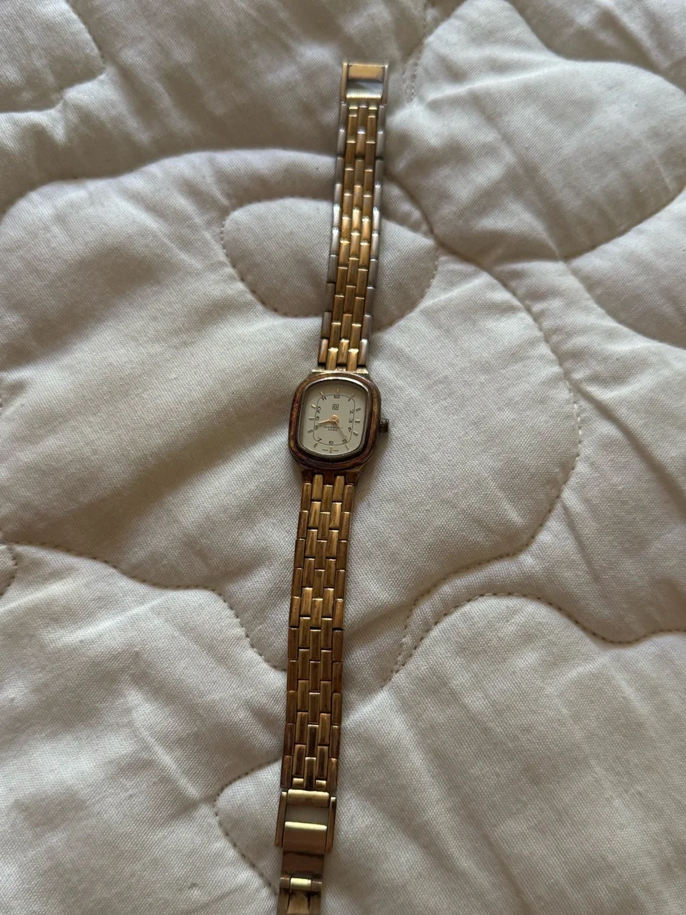 Givenchy Gold and White Women's Bracelet Watch. “Vintage Givenchy watch”